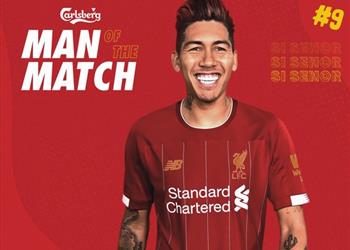 فيرمينيو يتفوق على محمد صلاح في تصويت الجماهير لرجل مباراة ليفربول ونورويتش سيتي