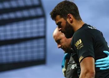 رسميا كلوب يؤكد غياب البرازيلي أليسون لعدة أسابيع