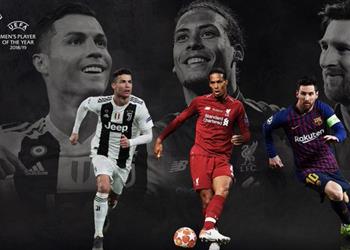 بدون محمد صلاح فان دايك ينافس ميسي ورونالدو على جائزة أفضل لاعب في أوروبا