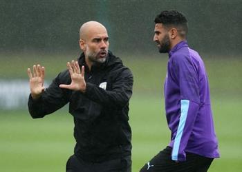 جوارديولا مقتنع برياض محرز ويفكر في مواصلة مشاركته أساسيا أمام توتنهام