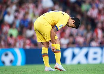 برشلونة ي علن في بيان رسمي تشخيص إصابة لويس سواريز