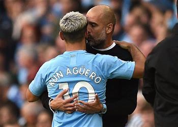 جوارديولا يوضح كواليس مشاداته مع أجويرو أمام توتنهام