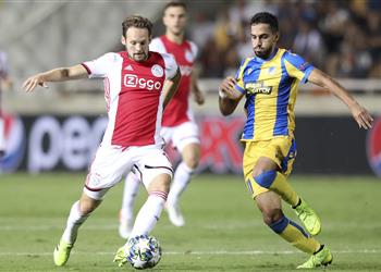 ملحق مجموعات دوري أبطال أوروبا أياكس يعود بتعادل ثمين من قبرص