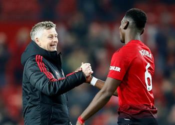 سولشاير واثق بأن بوجبا سيسجل ركلة جزاء لمانشستر يونايتد مرة أخرى