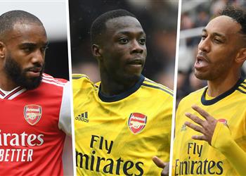 أوباميانج أرسنال لديه ثلاثي هجومي مثل صلاح ماني وفيرمينو