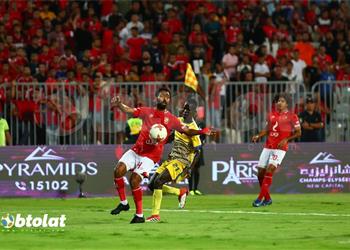 بالفيديو صلاح محسن يحرز هدف الأهلي الأول أمام اطلع برة بعد اسيست الشحات