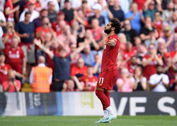 بالفيديو الملك المصري صلاح يزيد أوجاع أرسنال بهدف ثالث رائع