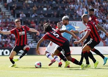 فيديو ث نائية أجويرو تقود مانشستر سيتي لإسقاط بورنموث بثلاثية في الدوري الإنجليزي