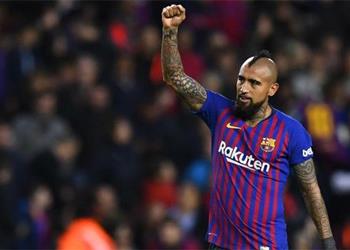 بالفيديو فيدال يسجل الخامس لبرشلونة في مرمى ريال بيتيس