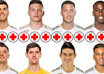 مستشفى ريال مدريد 9 إصابات في 47 يوم ا