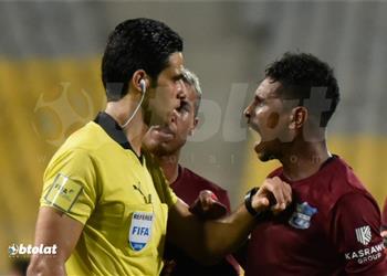 أحمد الشناوي حكم مباراة الزمالك ومصر المقاصة لم يحتسب 4 ضربات جزاء