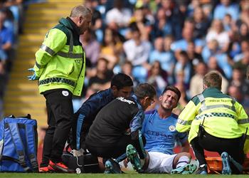 بالفيديو مانشستر سيتي في مأزق لابورت يتعرض لإصابة خطيرة أمام برايتون