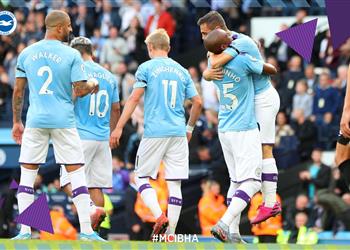 بالفيديو مانشستر سيتي يتجاوز برايتون بسهولة برباعية نظيفة ويتصدر مؤقتا