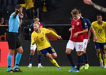 فورسبيرج ينقذ السويد من الخسارة أمام النرويج ويحافظ على الوصافة