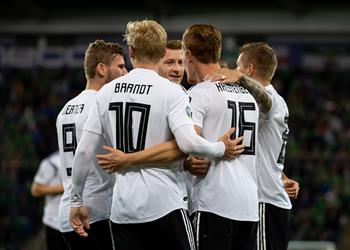 فيديو ألمانيا تتخطى إيرلندا الشمالية بهدفين في تصفيات يورو 2020