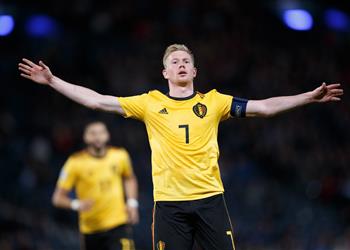 دي بروين بعد تألقه في مباراة بلجيكا وإسكتلندا سعيد بالطريقة التي بدأت بها الموسم وأشكر زملائي على مساعدتي