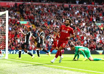 بالفيديو والصور 3 مشاهد في هدف محمد صلاح أمام نيوكاسل رد فعل ماني ولفتة رائعة