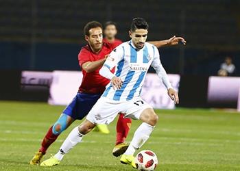 محمد فاروق يضرب مرمى إنبي بهدف رابع لبيراميدز