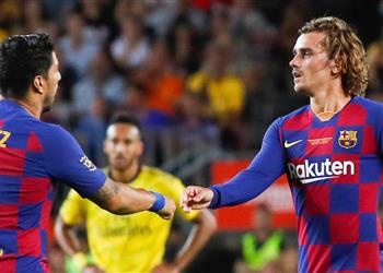 تشكيل برشلونة ضد خيتافي جريزمان وسواريز يقودان الهجوم في الدوري الإسباني