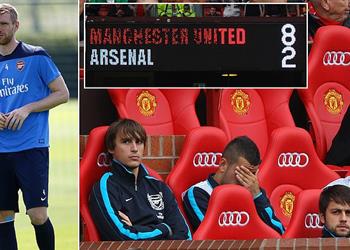 ميرتيساكر آرسنال وفينجر لم يفعلا شيئ ا بعد هزيمة الـ8 2 أمام مانشستر يونايتد