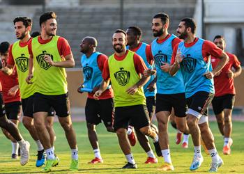 مران الأهلي إصابة صلاح محسن وانتظام صالح جمعة استعداد ا لمباراة الإنتاج الحربي