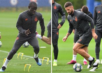 صحيفة إنجليزية توضح موقف كانتي وجيرو وزوما من مباراة تشيلسي وليل في دوري الأبطال