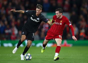 لاعب سالزبورج أثبتنا أحقيتنا في التواجد بدوري الأبطال وكنا أفضل من ليفربول بالشوط الثاني