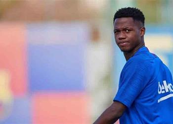 خبر سار لبرشلونة قبل مواجهة إشبيلية فاتي يعود للتدريبات