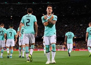 لاوتارو مارتينيز الفوز على برشلونة صعب بوجود ميسي