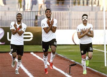 أحمد ياسر ريان يسجل هدف مصر الأولمبي الأول أمام جنوب إفريقيا