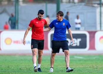 المصابون في الأهلي محمود متولي يواصل التأهيل تمهيد ا لعودته إلى التدريبات