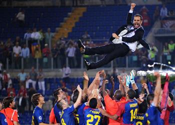 لوران بلان يتغنى بحقبة برشلونة مع جوارديولا