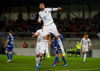 فيديو إيطاليا تضرب ليشتنشتاين بخماسية في التصفيات المؤهلة ليورو 2020