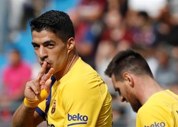 بالفيديو لويس سواريز يحفر اسمه في تاريخ برشلونة