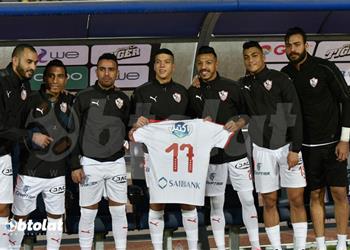 مصطفى فتحي وبن شرقي على دكة بدلاء الزمالك أمام المقاولون العرب