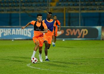 بيراميدز يختتم تدريباته استعداد ا لموقعة الإنتاج الحربي