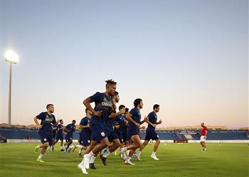 الجونة يواصل تدريباته استعداد ا لـ الأهلي في الدوري المصري