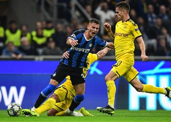بالفيديو إنتر ميلان يعبر دورتموند بثنائية ويحقق إنجاز ا غائب ا من 8 سنوات