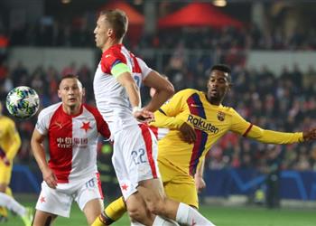 برشلونة يهزم عنصرية سلافيا براج في دوري أبطال أوروبا