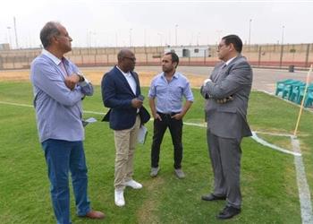 وفد من الاتحاد الإفريقي يعاين ملعب إيروسبورت قبل أمم إفريقيا تحت 23 عام ا