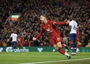 بالفيديو هندرسون يسجل هدف تعادل ليفربول مع توتنهام