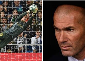 تفاصيل حديث زيدان مع كورتوا بعد تعادل ريال مدريد مع ريال بيتيس