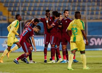 محمد فاروق يسجل الهدف الثاني لبيراميدز في شباك يانج أفريكانز التنزاني