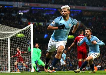 أجويرو ليفربول الفريق الوحيد القادر على إيذاء مانشستر سيتي ومباراة الأحد مهمة في سباق اللقب