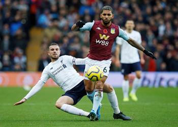 هندرسون يشيد بـ المحمدي بعد مباراة ليفربول وأستون فيلا ومينجيز يقطع حديثهما بحدة