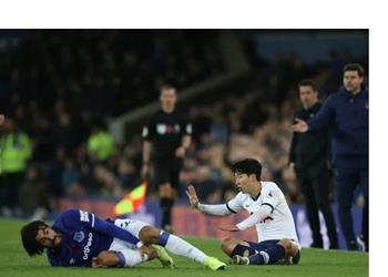 بالفيديو سون يوجه رسالة إلى أندريه جوميز في مباراة توتنهام والنجم الأحمر