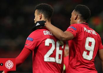 مانشستر يونايتد يتخطى بارتيزان بلجراد بثلاثية ويحجز مقعده لدور الـ32 في الدوري الأوروبي