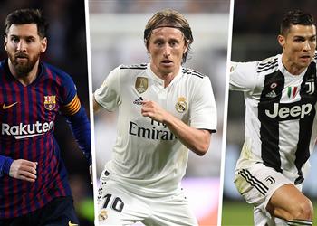 ماركا مودريتش يتفوق على ميسي ورونالدو في جائزة القدم الذهبية 2019