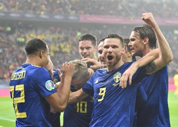 فيديو السويد تتأهل إلى يورو 2020 بثنائية أمام رومانيا