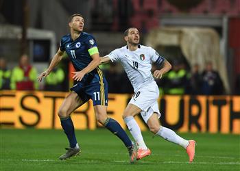 بالفيديو إيطاليا تهزم البوسنة والهرسك بثلاثية في تصفيات يورو 2020